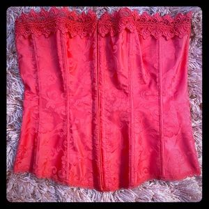 Fredericks Hollywood Hot Pink Corset